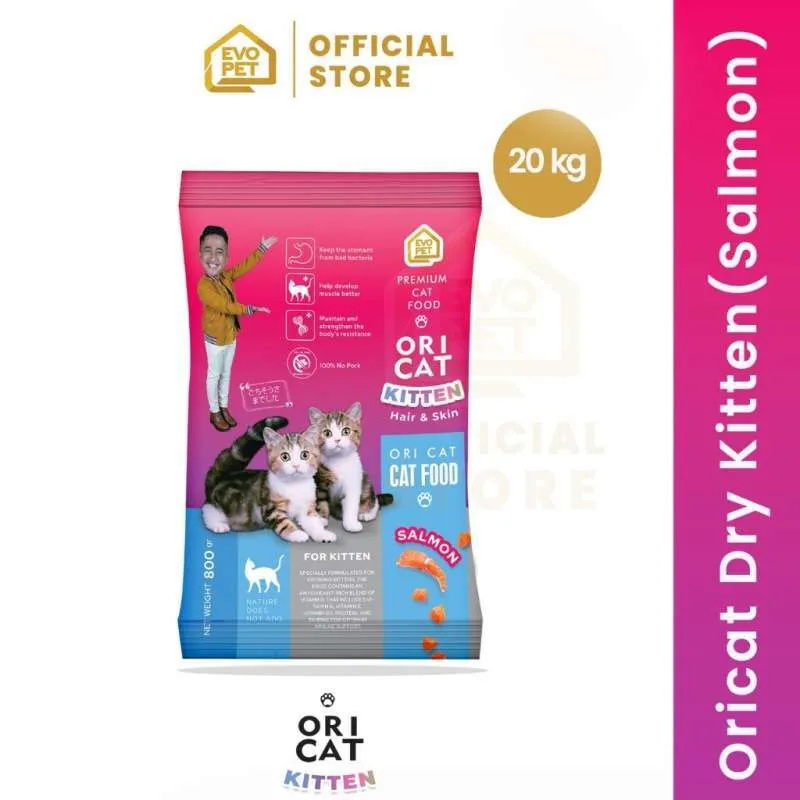 Makanan Kucing Ori Cat Kitten Salmon 20kg | OriCat Kitten Hair & Skin Salmon 20kg