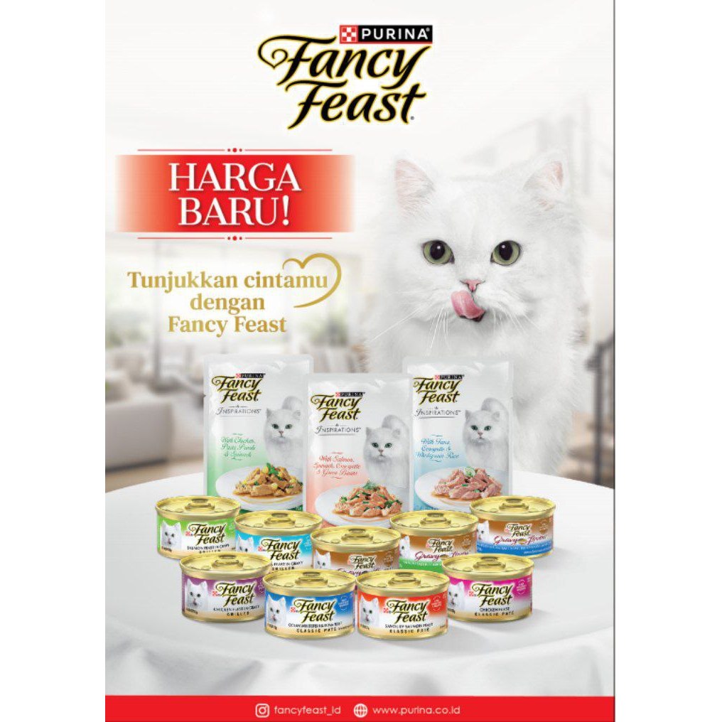 FANCY FEAST POUCH / FANCY FEAST WETFOOD / MAKANAN BASAH KUCING