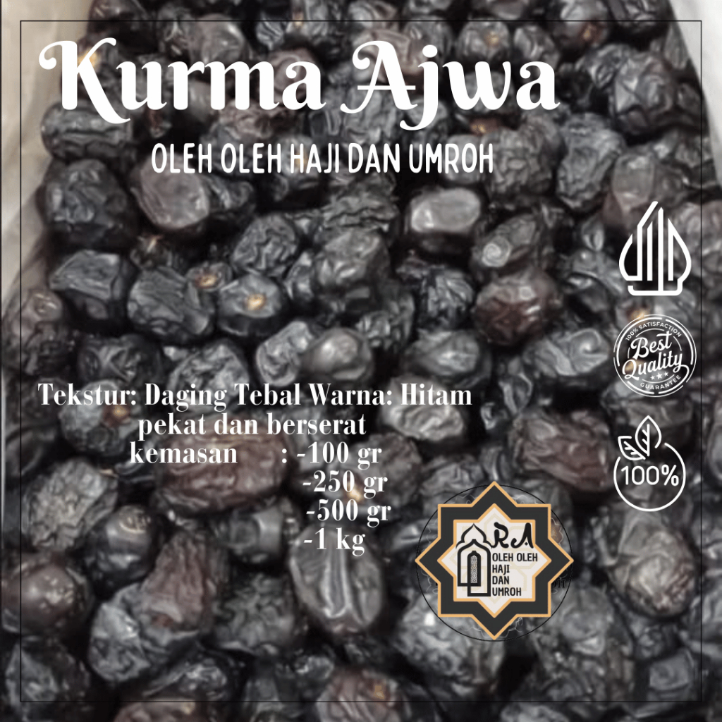 

Kurma Ajwa Kurma Nabi Asli Madinah High Quality