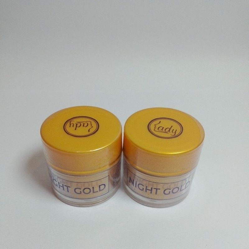 Paket 2 pcs Lady skincare Lady glow night cream mencerahkan kulit wajah