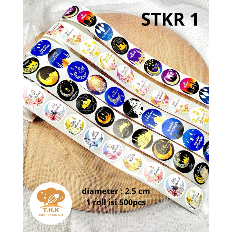 

STKR1 - Stiker Roll Idul Fitri Bulat 2.5cm (500pcs/roll)