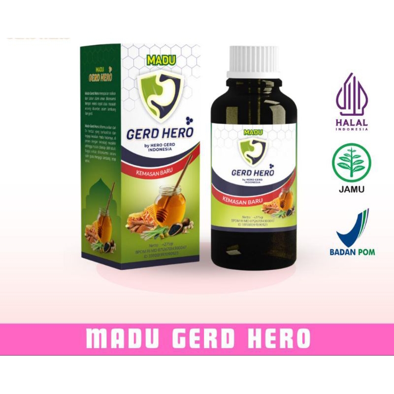 

(TERBARU) Madu GERD HERO Obat Herbal Asam Lambung Geerd Kronis Ulu Hati Liver