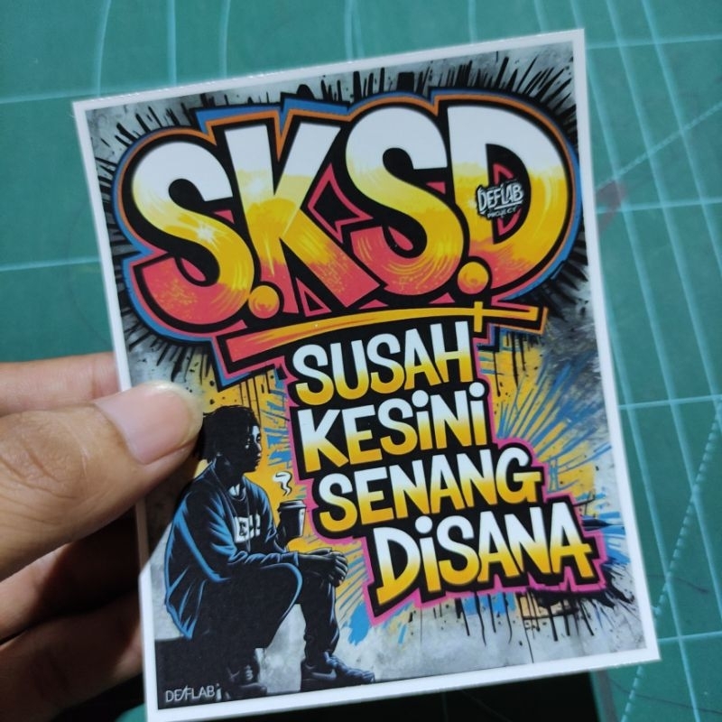 

Sticker SKSD ukuran 10cm Anti Air