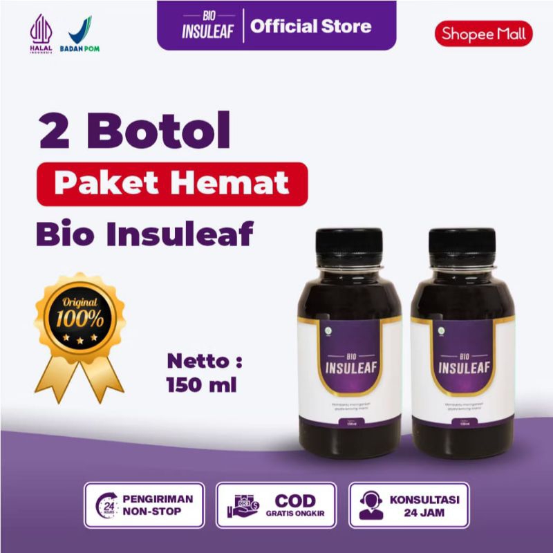 

2 BOTOL BIO INSULEAF UKURAN 150 ML