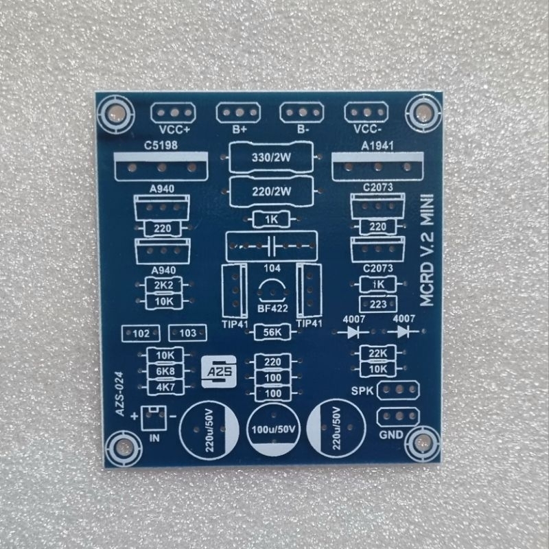 PCB Power Amplifier MCRD V2 Mini Fiber FR4