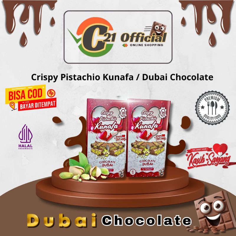 

Coklat Dubai / Crispy Pistachio Kunafa / Chocolate Dubai Viral Pink