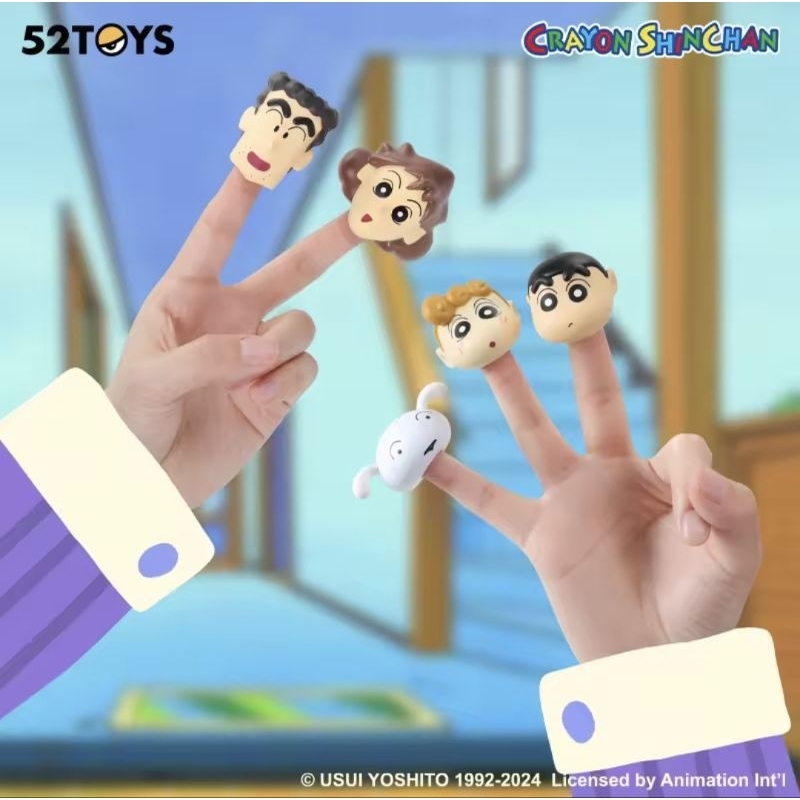 52Toys Crayon Shinchan Mini Finger Toys Action Figure ORIGINAL