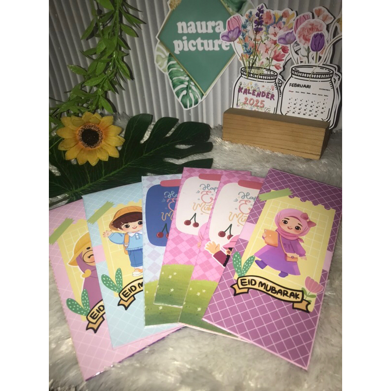 

Amplop Lebaran tanpa uang dilipat isi 6 pcs