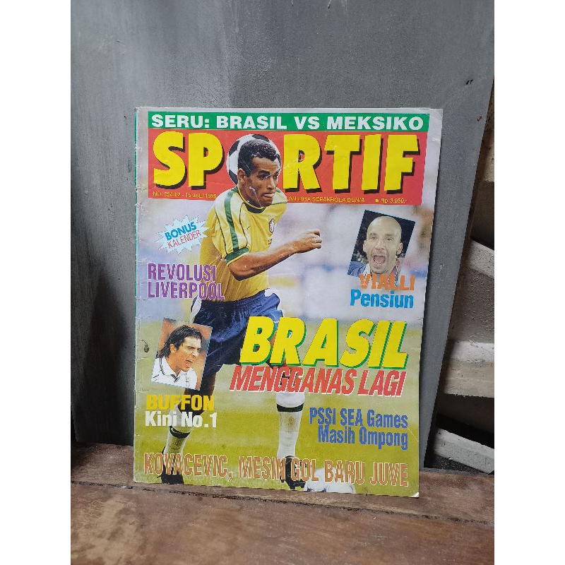 majalah sportif edisi 15 juli 1999 lengkap bonus kalender