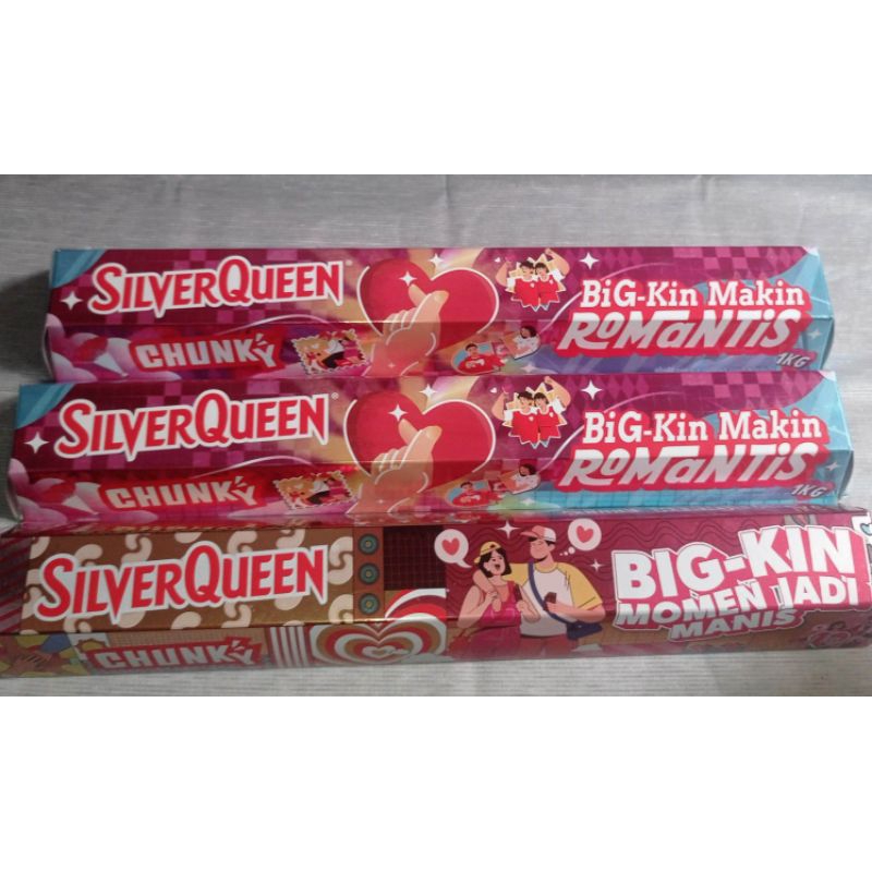 coklat silverqueen chunky bar 1kg  limited edition