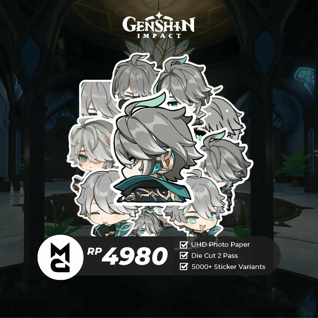 

Sticker Genshin Impact Alhaitham Sticker Anime Aesthetic Lucu Sticker Helm Laptop Motor Hp
