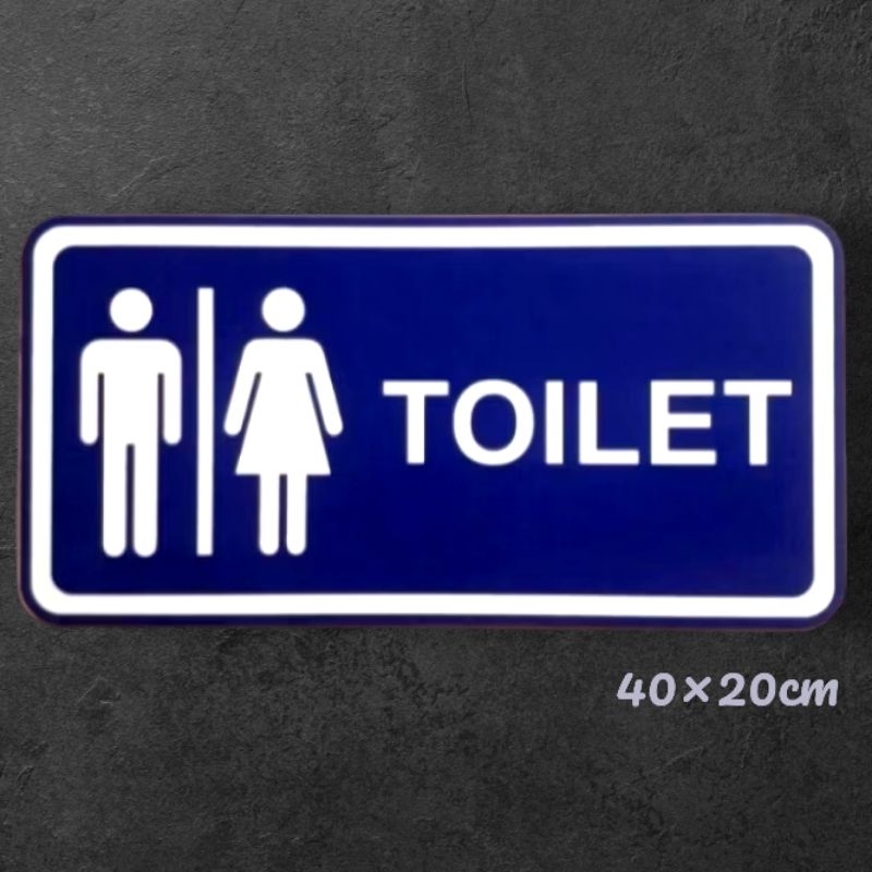 

Acrylic sign label TOILET PRIA WANITA