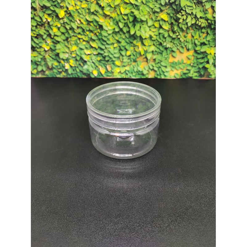 Toples Plastik 300ml Clear || PET Tutup Plastik Ulir Bening