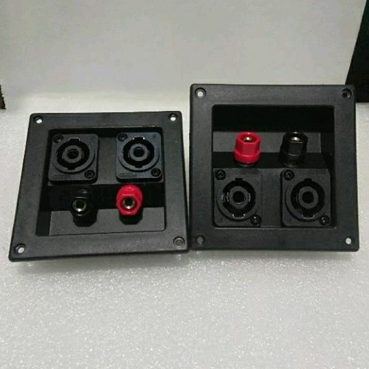 (2pcs) Terminal Box Speaker Panel Speakon Speaker -Aksesoris Audio