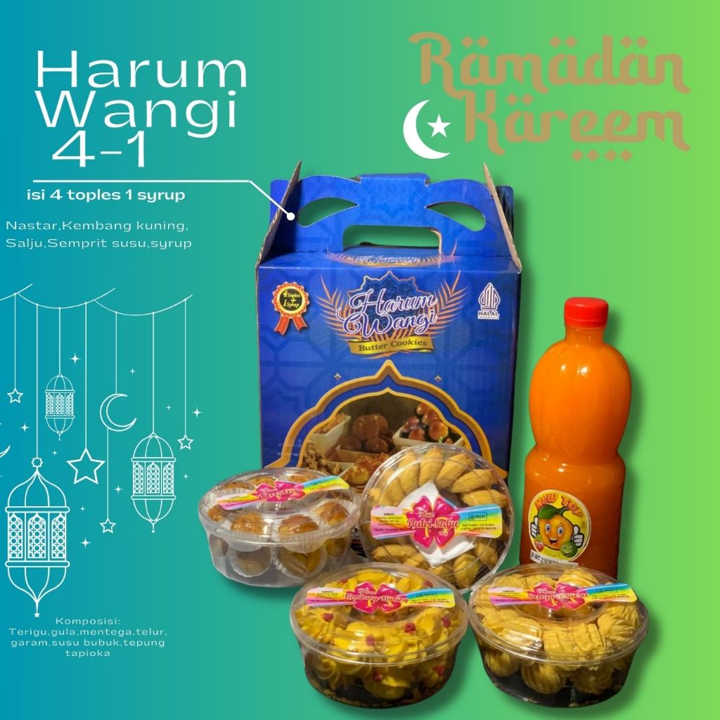 

PARCEL KUE LEBARAN BUTER COOKIES HARUM WANGI MEDIUM