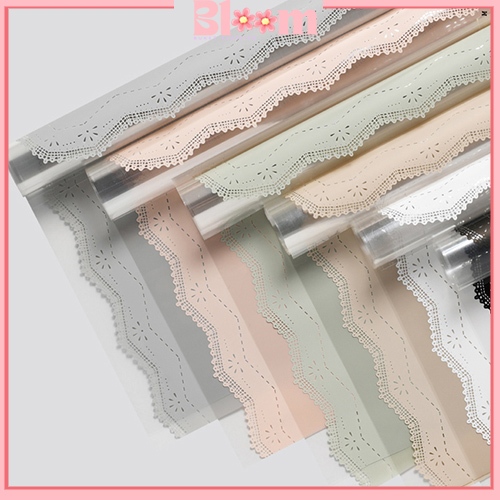 

20 Lembar Kertas Buket Lace Frame Flower Wrapping Cellophane Paper Waterproof Motif Renda Florist KB6170