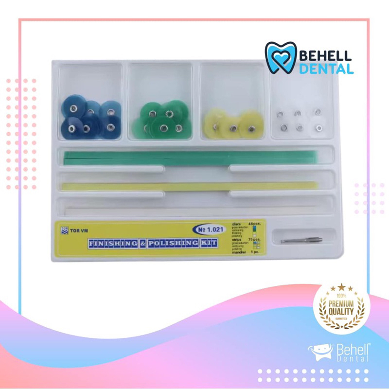 Set Lengkap Dental Polidisc Polidisk Poles /   Dental Polishing Disc Wheel Soflex Set / Dental stem 