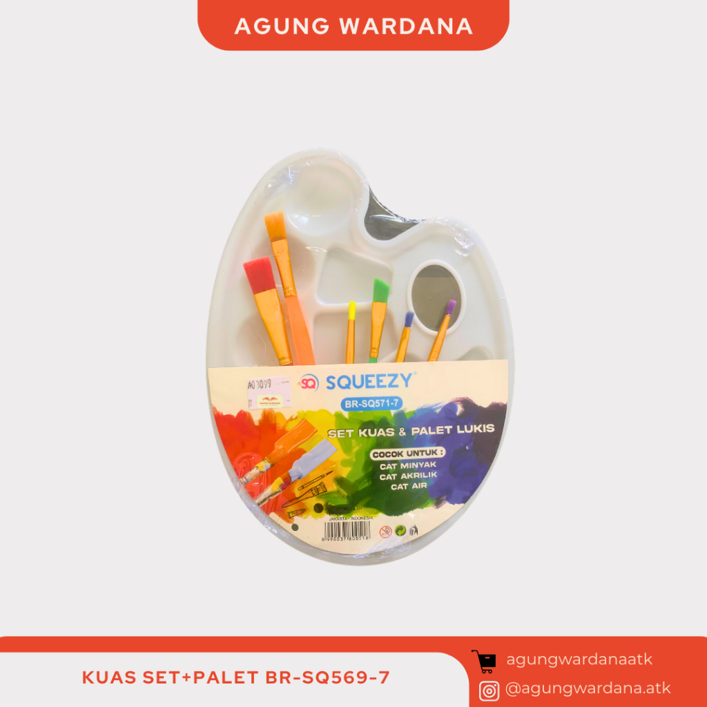 

KUAS SET+PALET BR-SQ569-7