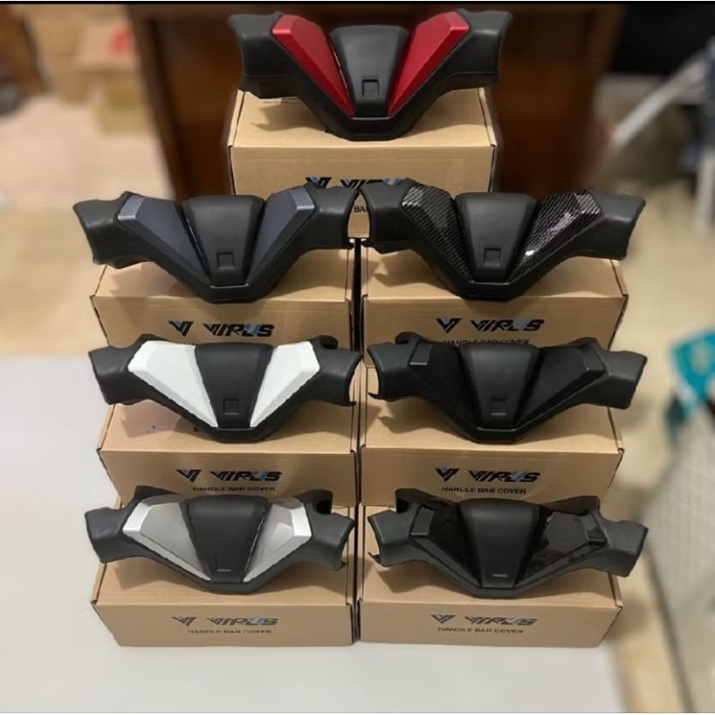 Cover stang PCX 160 new lokal carbon Tutup stang PCX 160 pelindung stang PCX 160 lokal handle bar pc