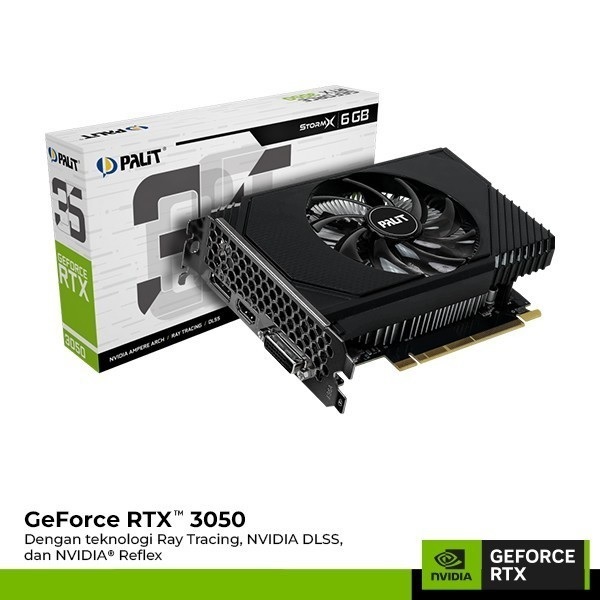 VGA Palit Nvidia Geforce RTX3050 RTX 3050 Storm X 6GB GDDR6