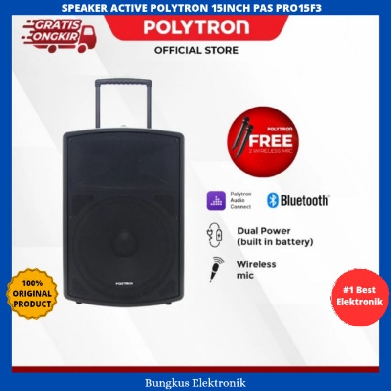 SPEAKER ACTIVE POLYTRON 15INCH PAS PRO15F3 SPEAKER POLYTRON 15INCH