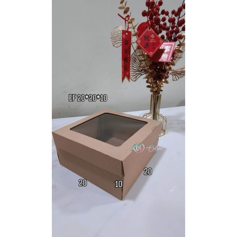 

(10lbr)boxkemasan/boxkue/boxEF20*20*10/boxjendela/kemasankue