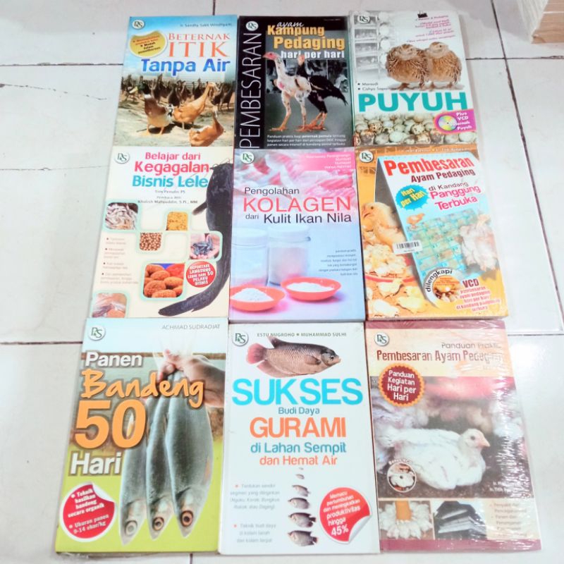 OBRAL BUKU MURAH ORIGINAL / BUKU TENTANG TERNAK / BUDIDAYA TANAMAN / ANTHURIUM / KAKAO / DURIAN /  B