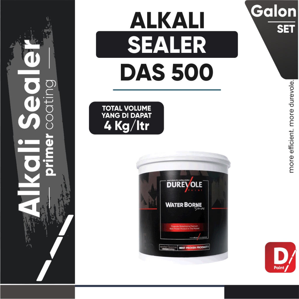 PRIMER TEMBOK - DAS 500 WHITE - DUREVOLE ALKALI SEALER (5KG & 20KG)