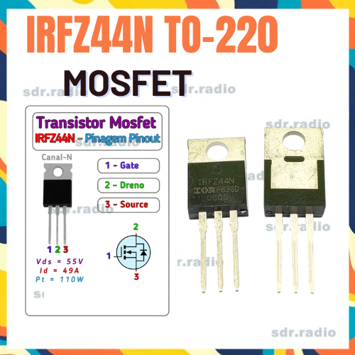 Mosfet irfz44 irfz 44 irfz44n IRFZ44 IRFZ 44N IRFZ44 mosfet to-220
