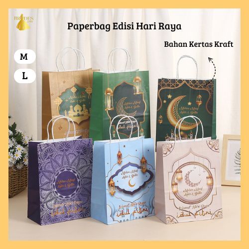 

BD Paperbag Edisi LEBARAN EID MUBARAQ 2025/Hampers Idul Fitri / Tempat Souvenir Hari Raya PP52