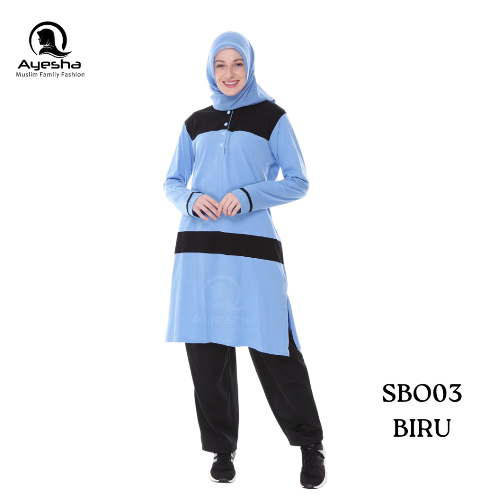 AYESHA SBO03 | Setelan Olahraga Wanita | Setelan Celana Trening | Celana Olahraga | Baju Olahraga Mu