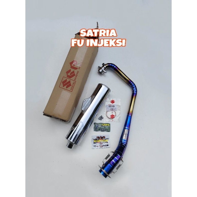 Knalpot Satria Fu Original CKD / Lokal pnp Satria Fu Fi Injeksi