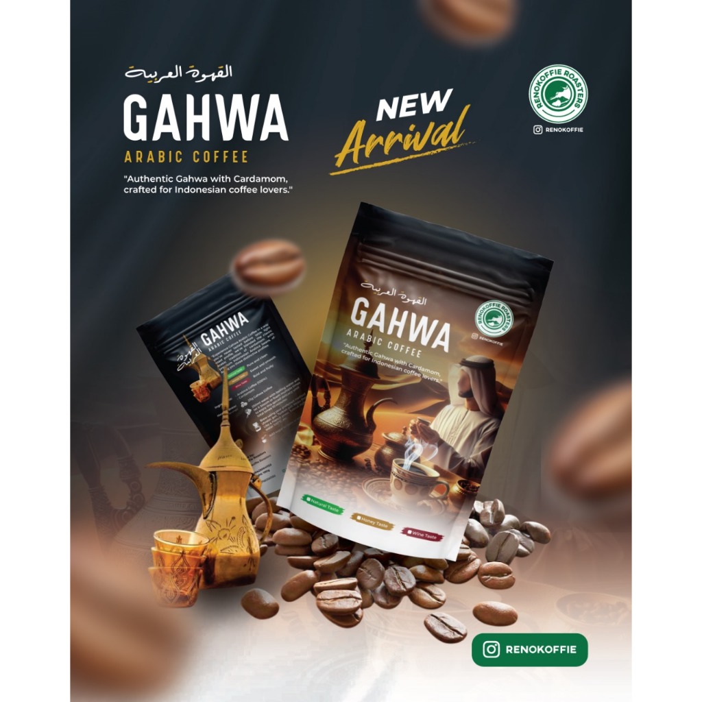 

Kopi Gahwa - Arabic Coffee With Cardamom (Bubuk) 100Gr