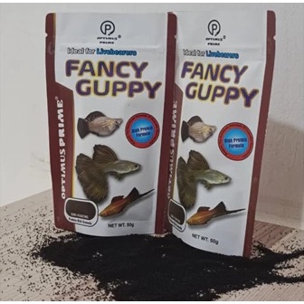 Pelet Ikan Guppy FANCY Optimus Prime/ Alternatif Hikari Net 50 Gram/ Ikan Molly Platy Swordtail
