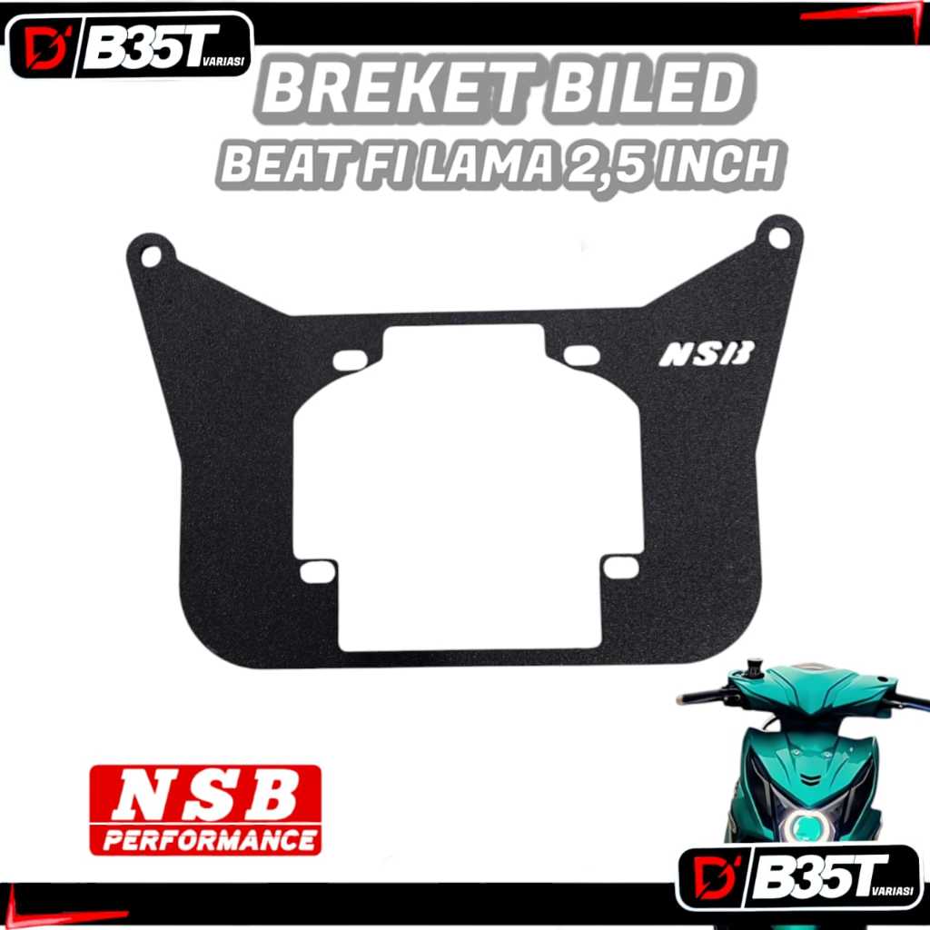 BREKET BRACKET DUDUKAN LAMPU BILED PROJIE 2,5 INCH BEAT FI BEAT FI LAMA 2013