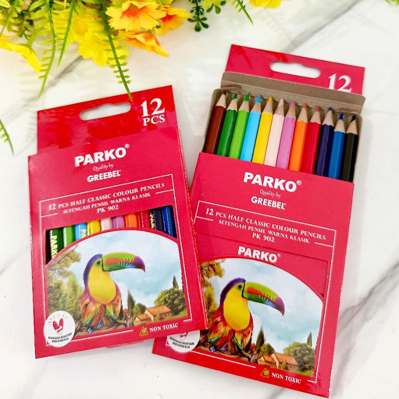 

Parko Pensil warna greebel colour 12 Warna (12C 902E HALF)