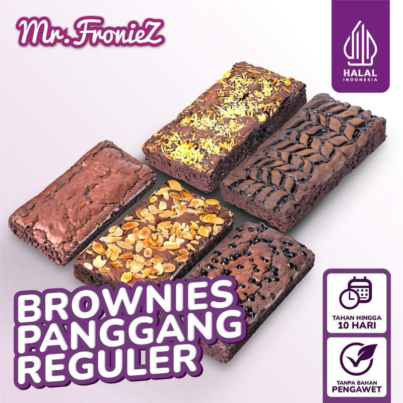 

Brownies Panggang Reguler | Brownies Panggang 20x10 | Brownies Oven | Brownies Bakar | Brownies Fudgy