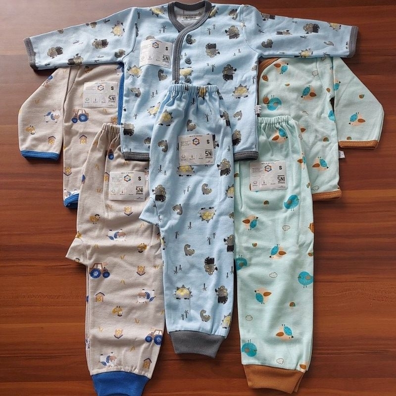 NOVA | NOVA SETELAN BAJU PANJANG KANCING DEPAN | SETELAN BAJU LENGAN PANJANG | SETELAN BAJU ANAK MUR