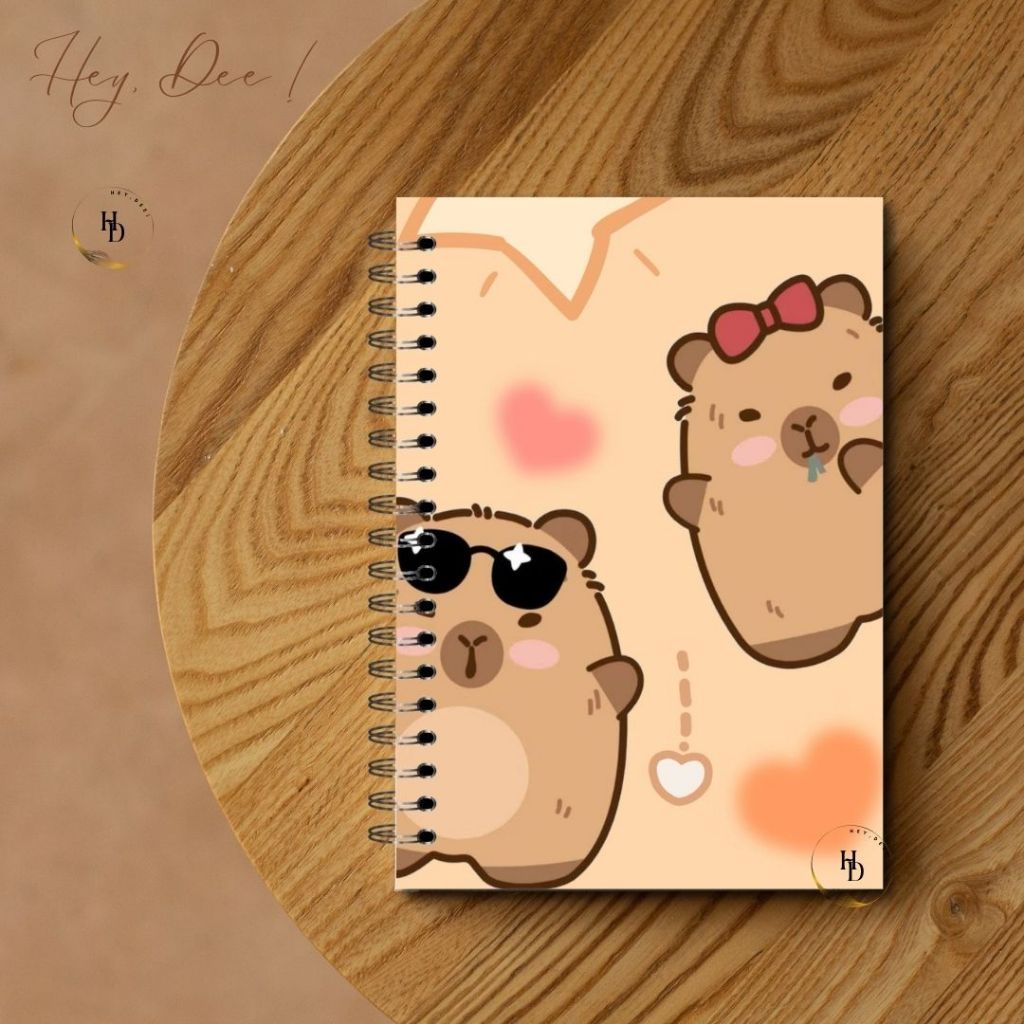 

HeyDee Notebook A5 Spiral CAPYBARA SERIES