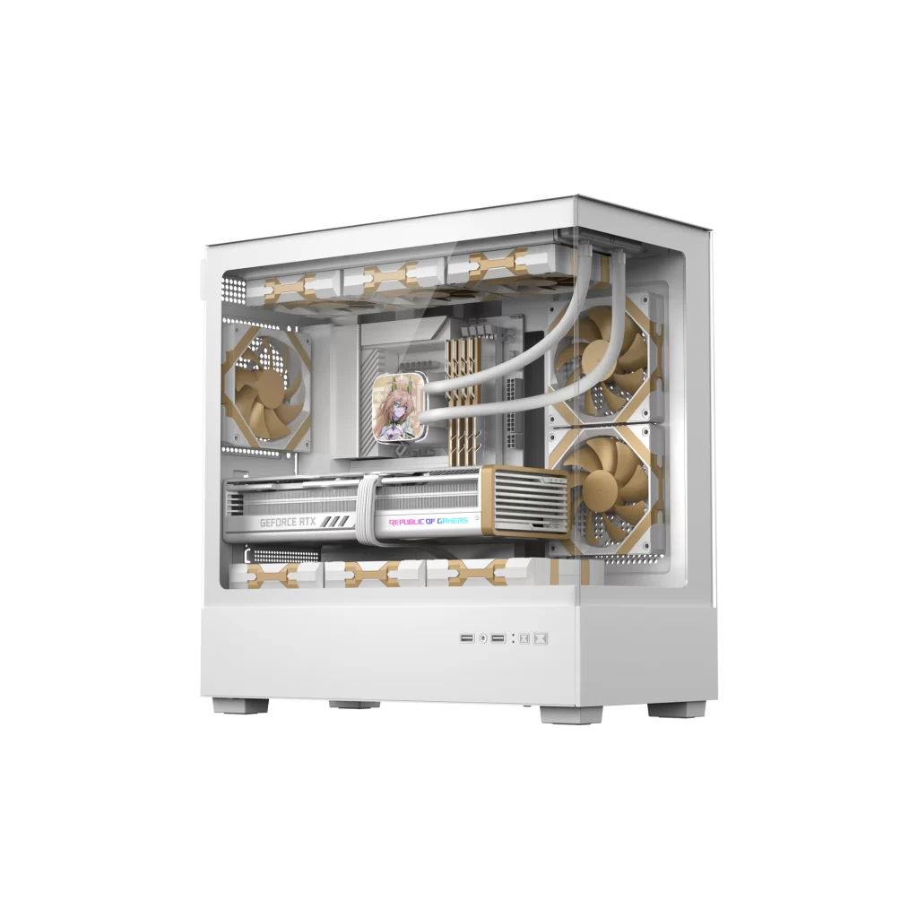 Casing PC Komputer Digital Alliance DA N30X2 | Mid Tower | Micro M-ATX Case | Tanpa Fan | White Puti