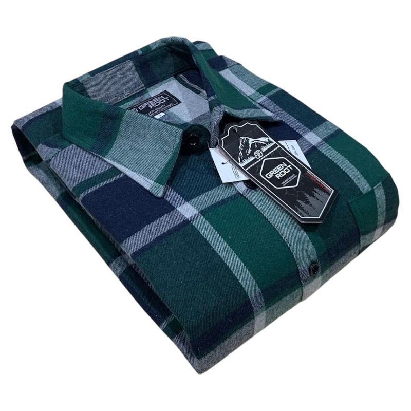 Kemeja Flanel Pria Jumbo Lengan Pendek Big SIze XXL XXXL XXXXL Kotak Catur Hem Kantor Santai Distro 