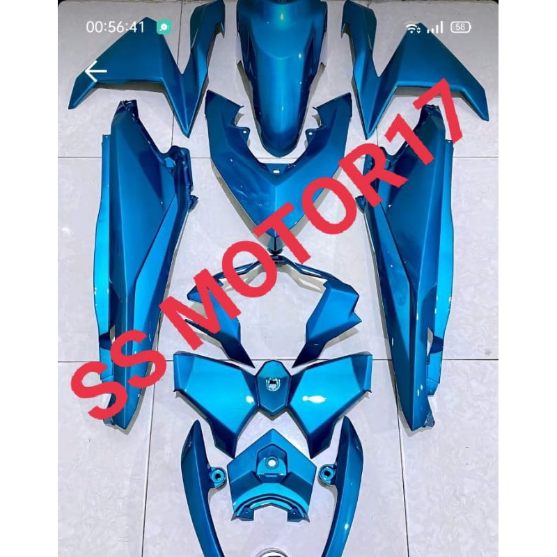 COVER BODY HALUS VARIO LED OLD 125/150 2015-2018 BIRU RELAXA