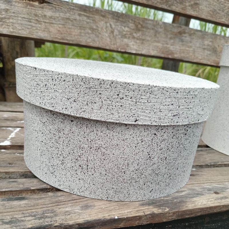 

box kado, bloom box, round box bulat D 20 x T 10 corak traso kasar