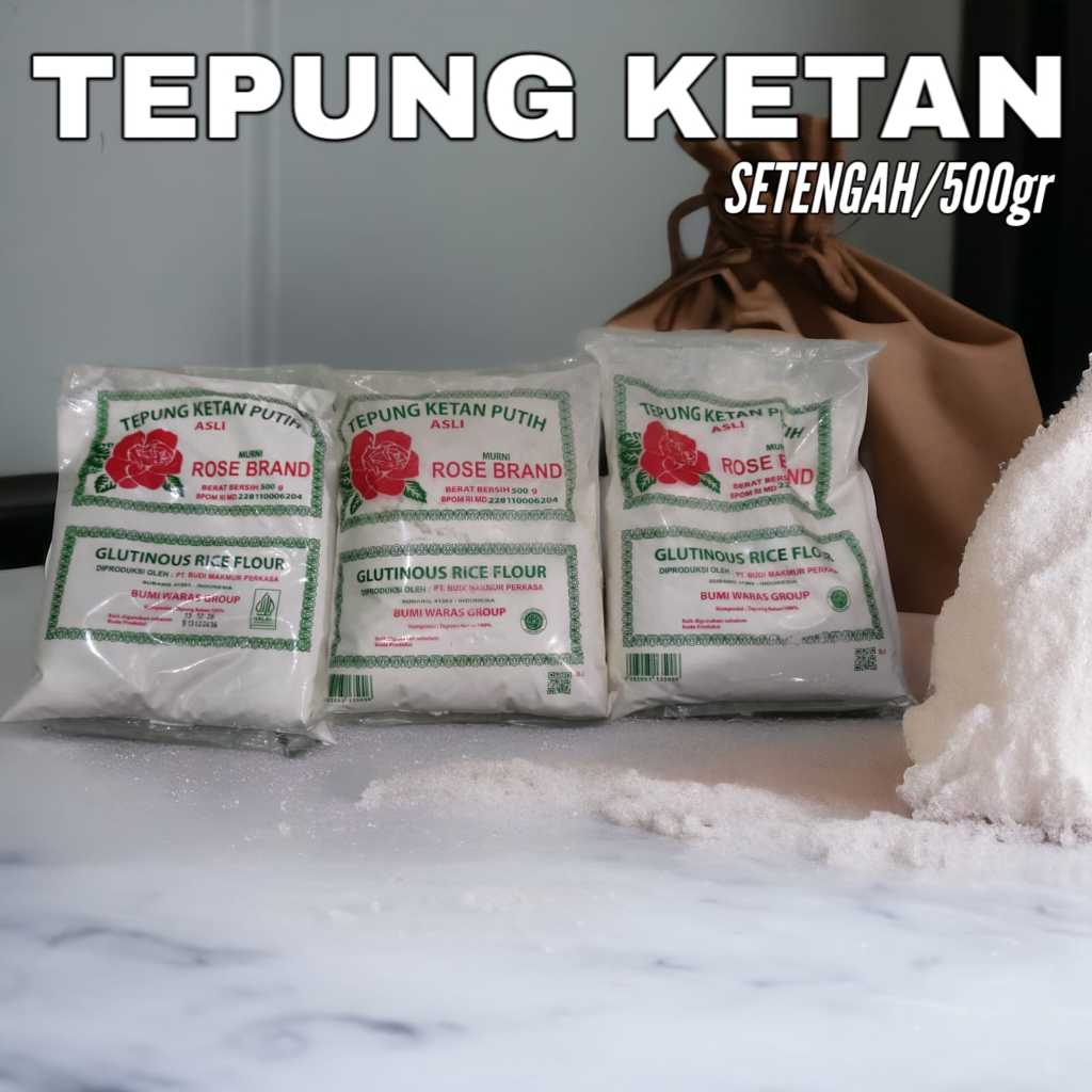 

[500gr] Tepung Ketan Rose Brand / Tepung Ketan