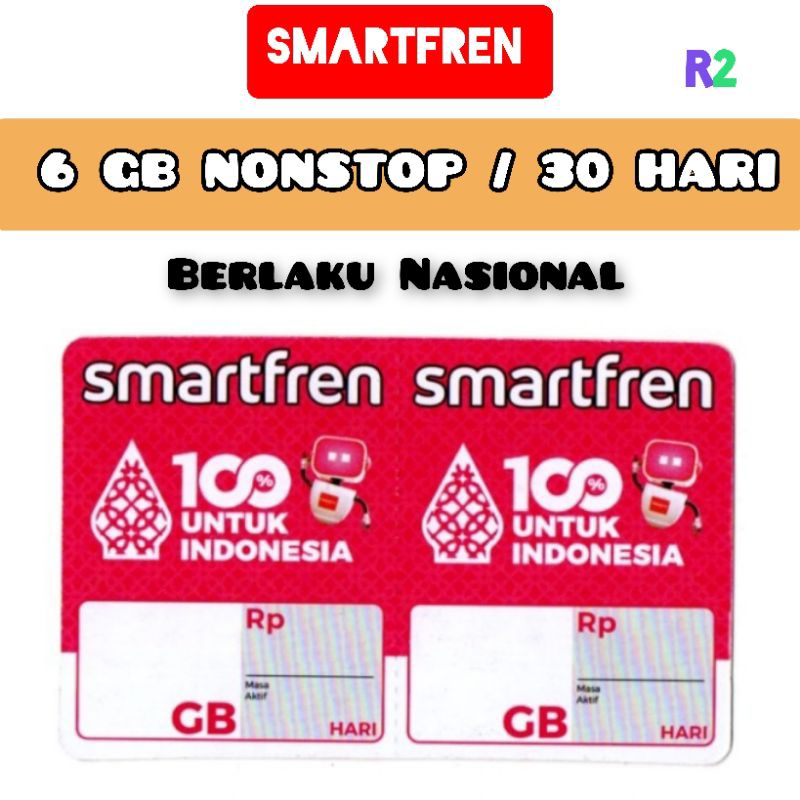 Voucher Smartfren 6 GB NONSTOP