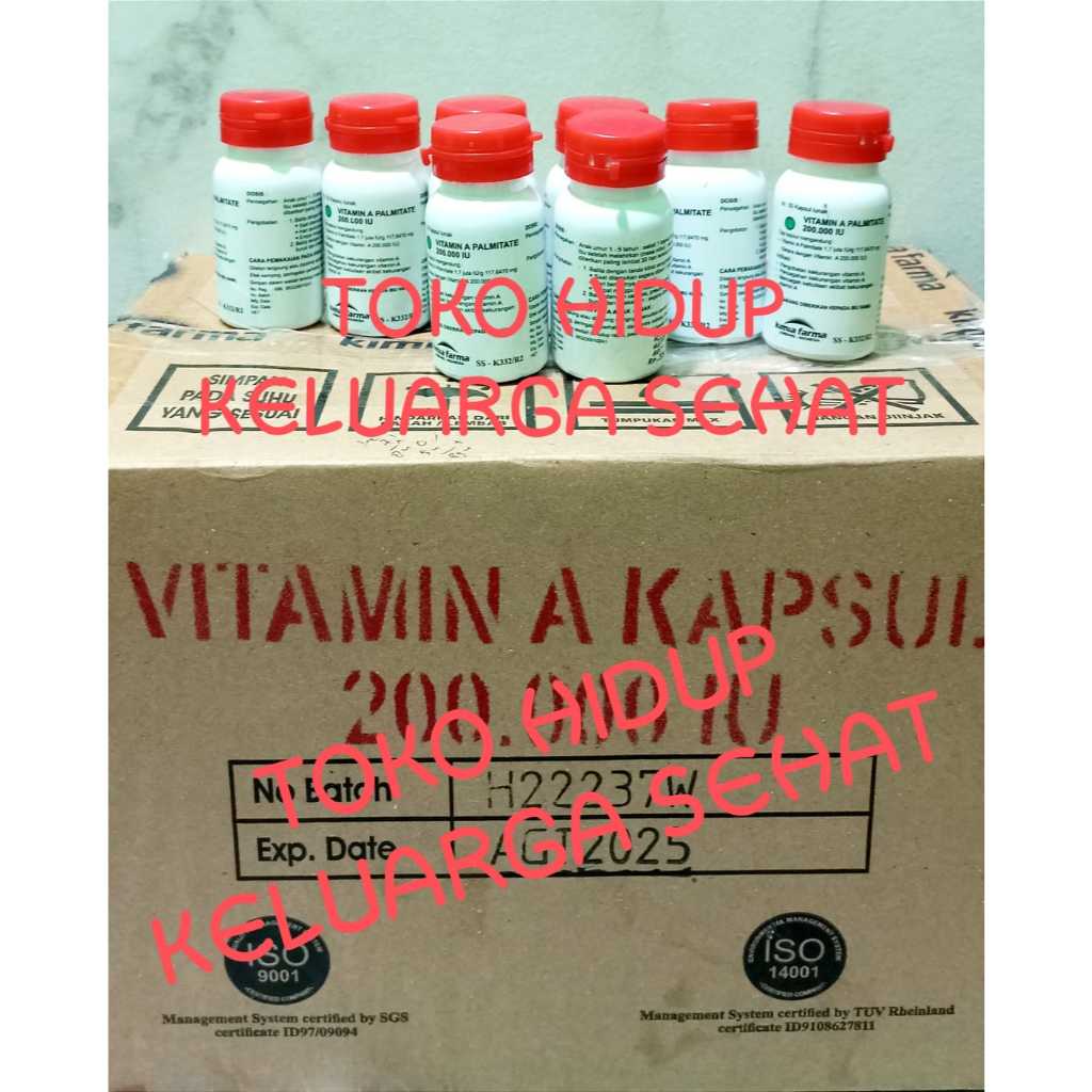 Vitamin A 200.000 Iu Kimia Farma 1 Kapsul Retinol 200000 Iu Vitamin A Merah Anak Posyandu Original