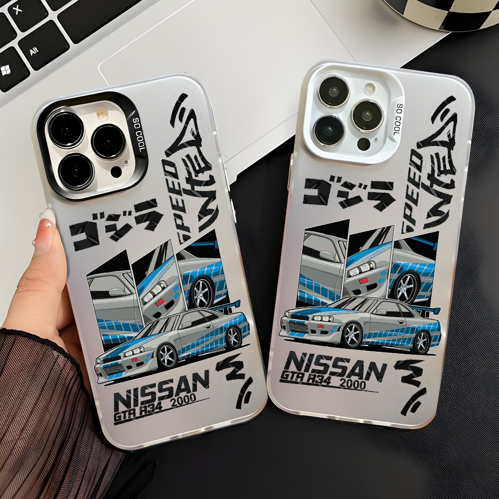 Softcase IMD " NISSAN GTR R34 " Seri Premium untuk POCO X3, M3, M5S, M6