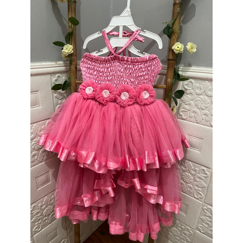 Gaun Anak Perempuan Pink