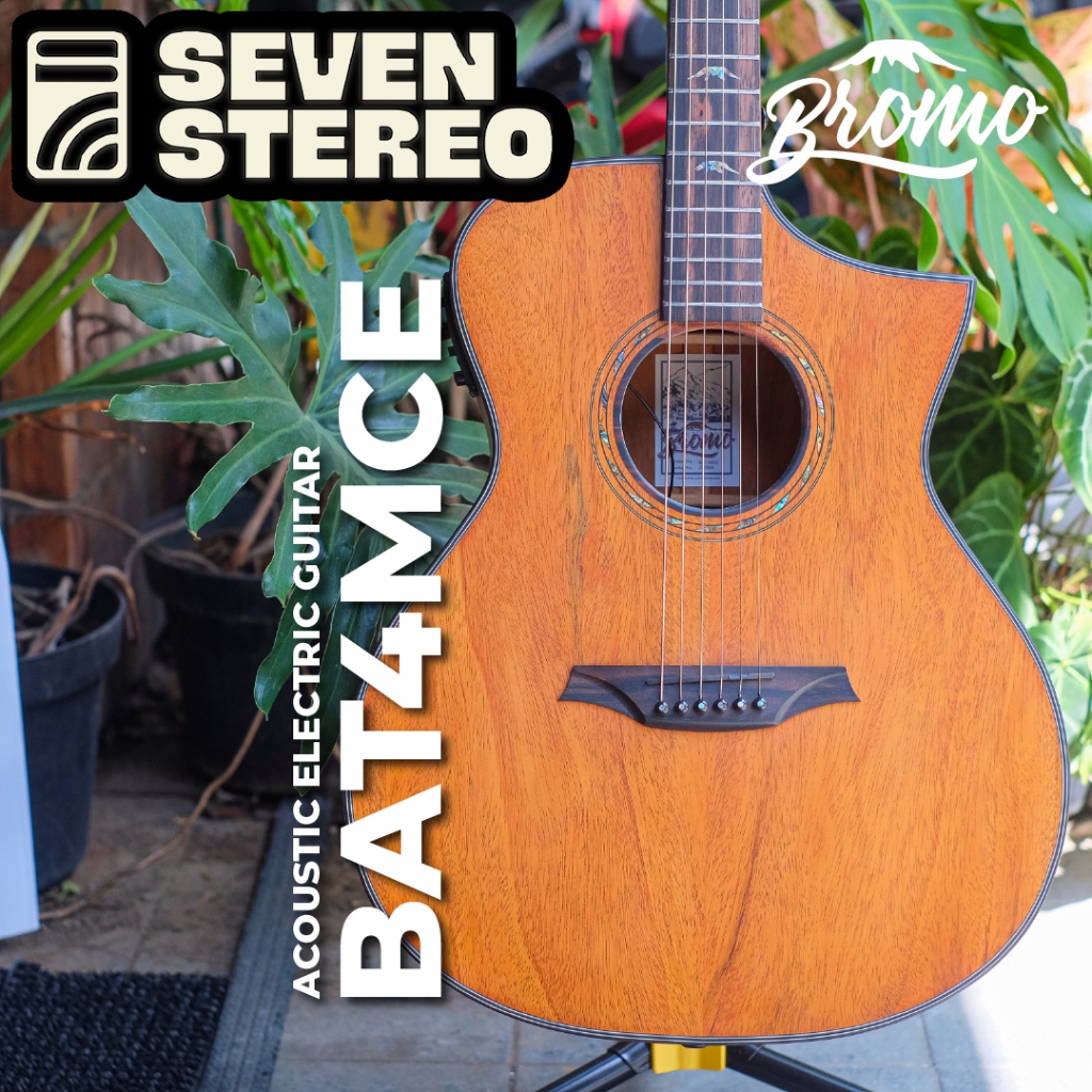 BROMO BAT4MCE Solid Top Acoustic Electric Guitar