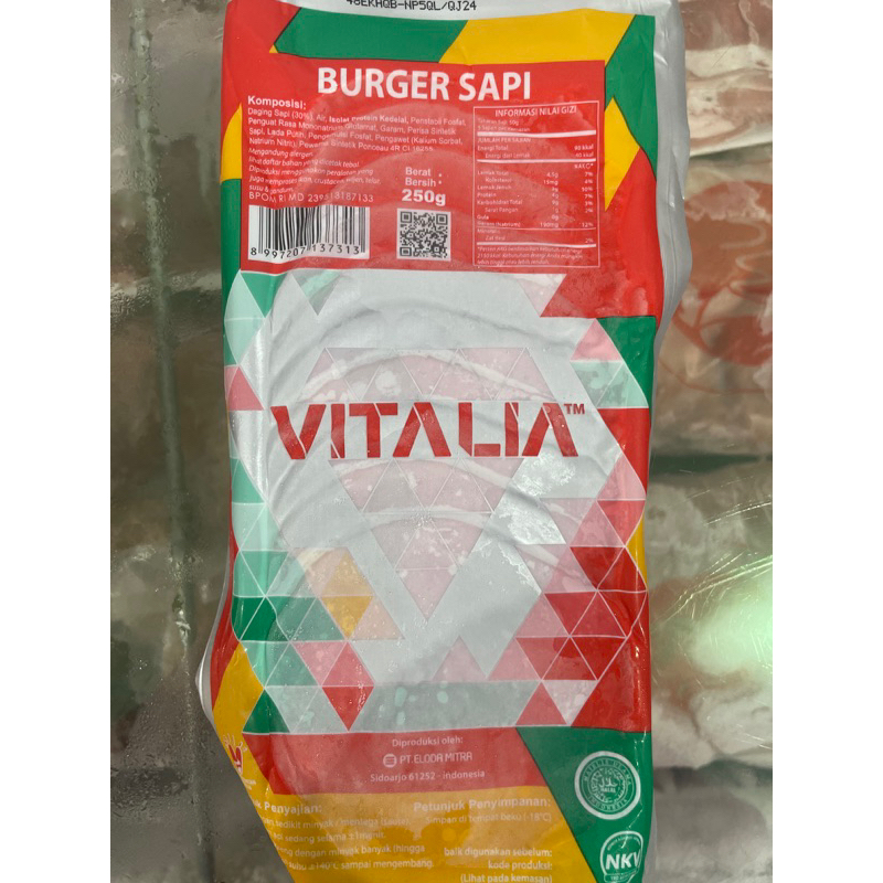 

VITALIA Burger Sapi isi 10